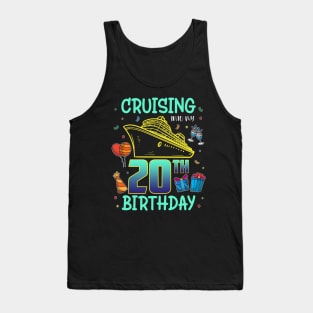 Cruising Into My 20th Birthday 20 Year Old Cruise 20th B-Day Tank Top